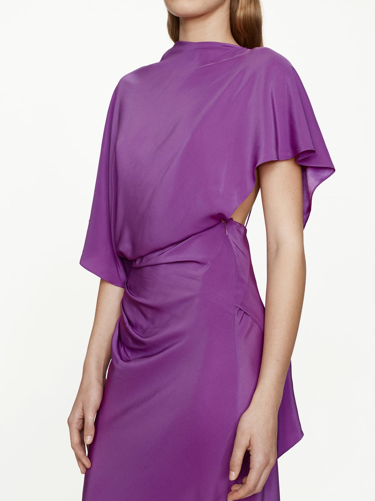 CHRISTOPHER ESBER Backless Drape Satin Dress (Pelisse)