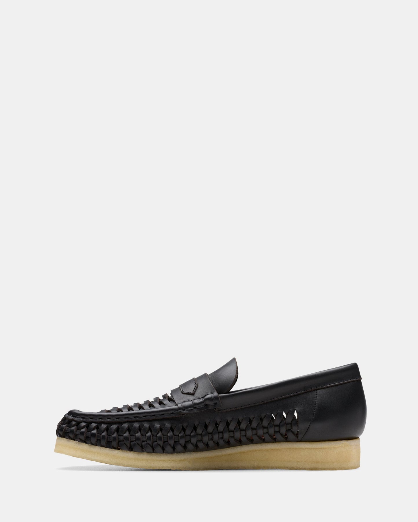 Wb Penny Weave (m) Black Leather