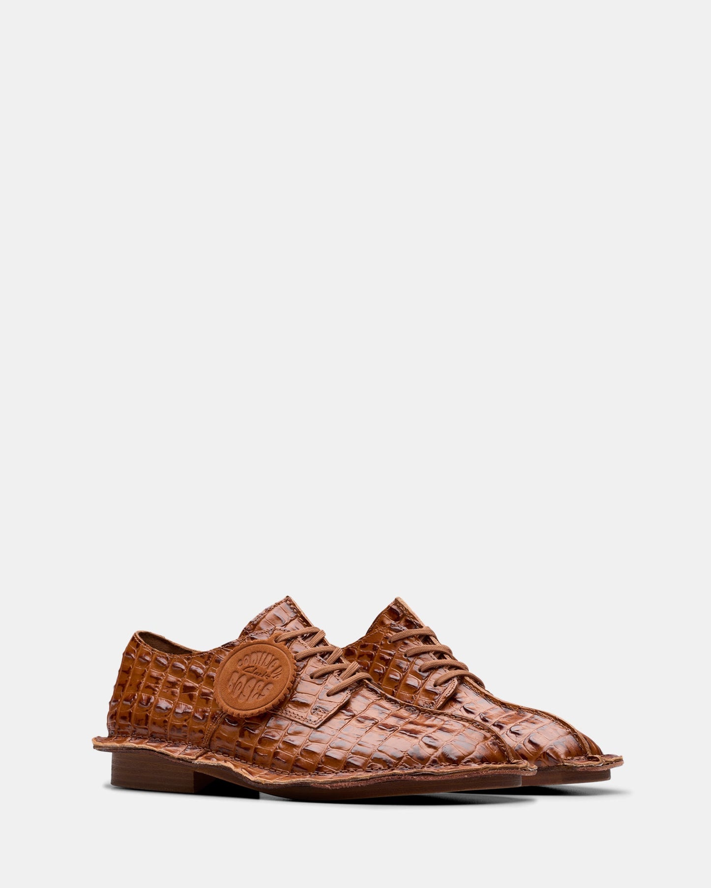 Cur Derby W Tan Leather