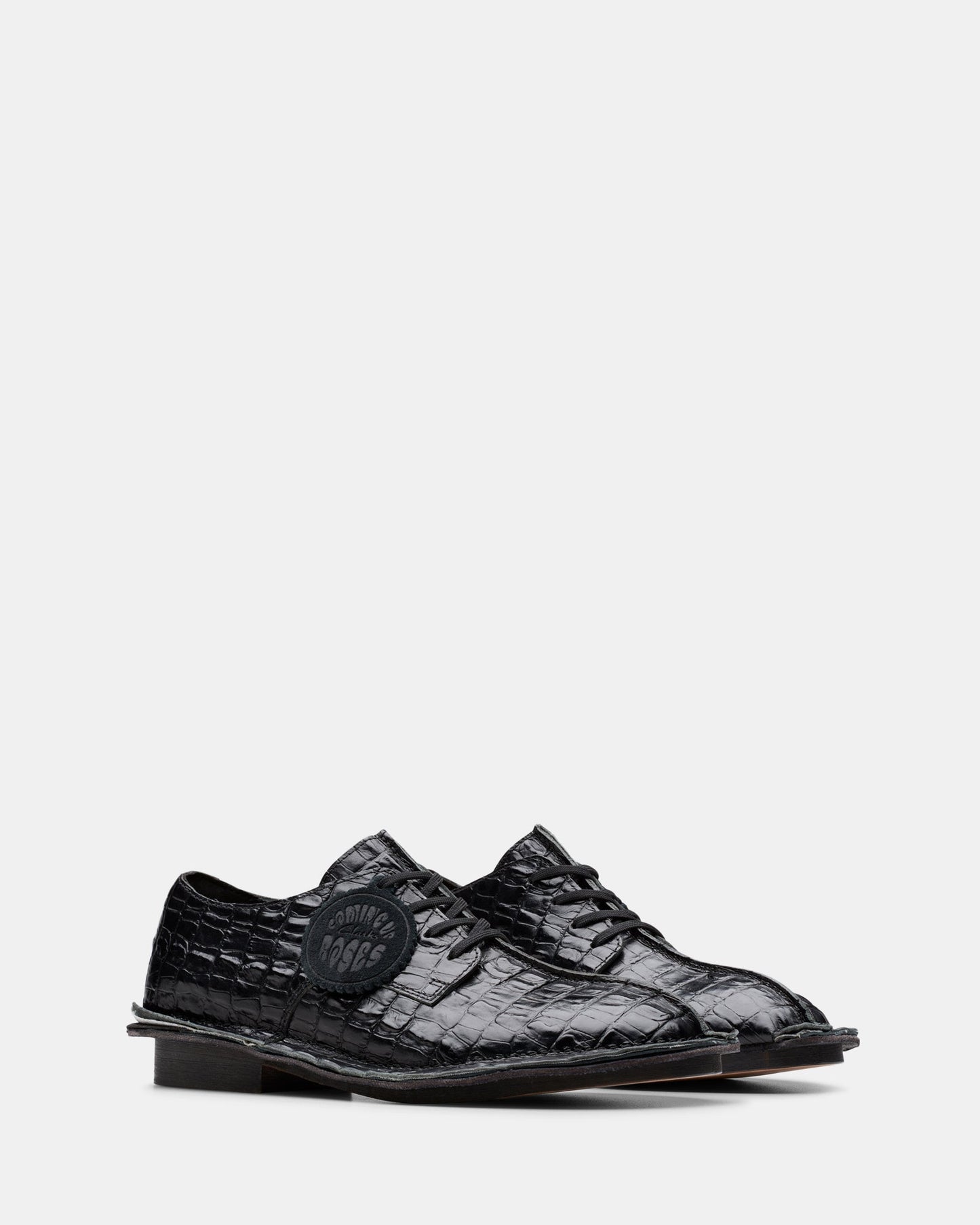 Cur Derby W Black Leather