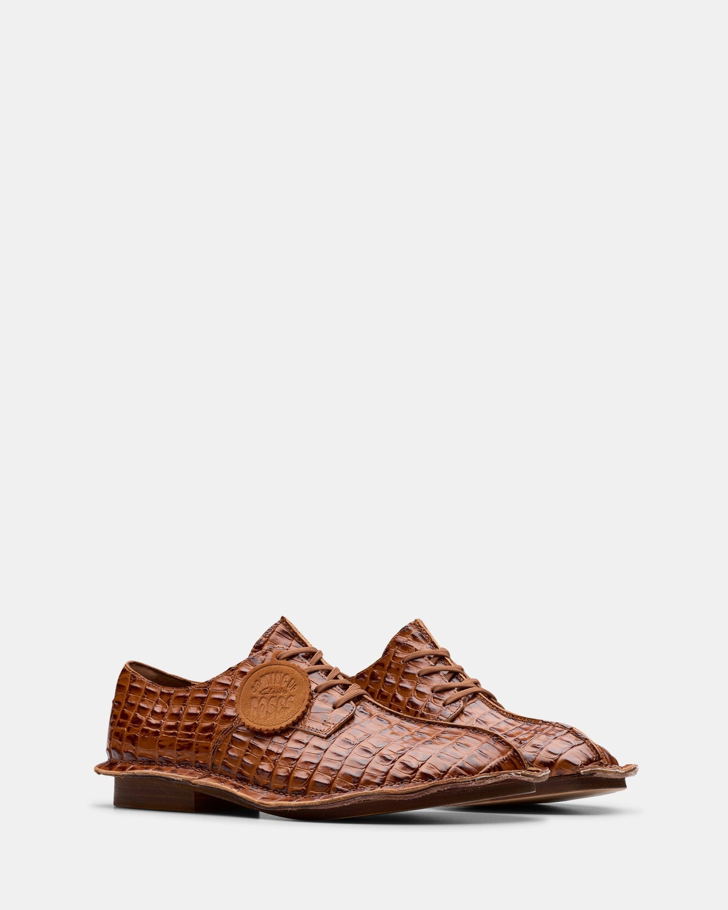 Cur Derby M Tan Leather