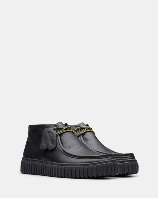 Torhill Hi Black Leather