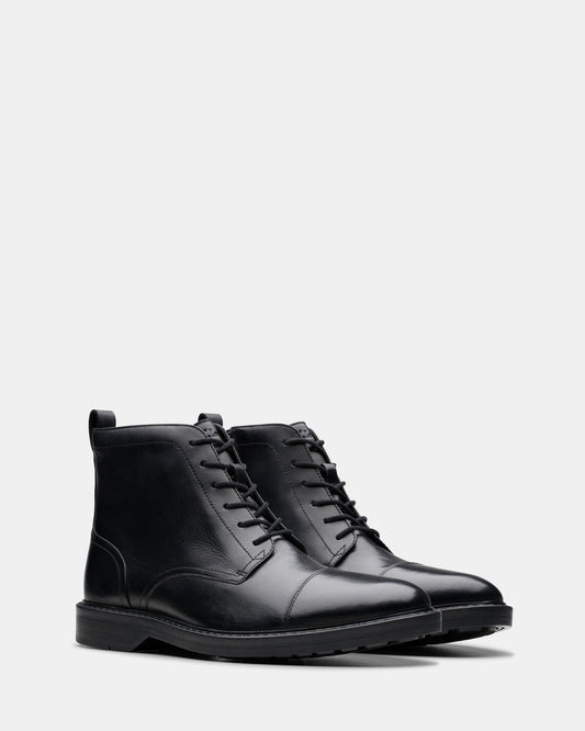 Aldwin Cap Black Leather