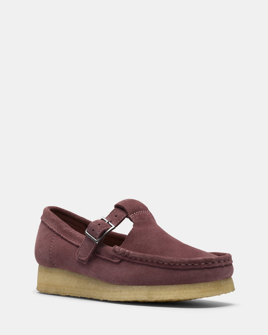 Wallabee Tbar Rose Brown Suede