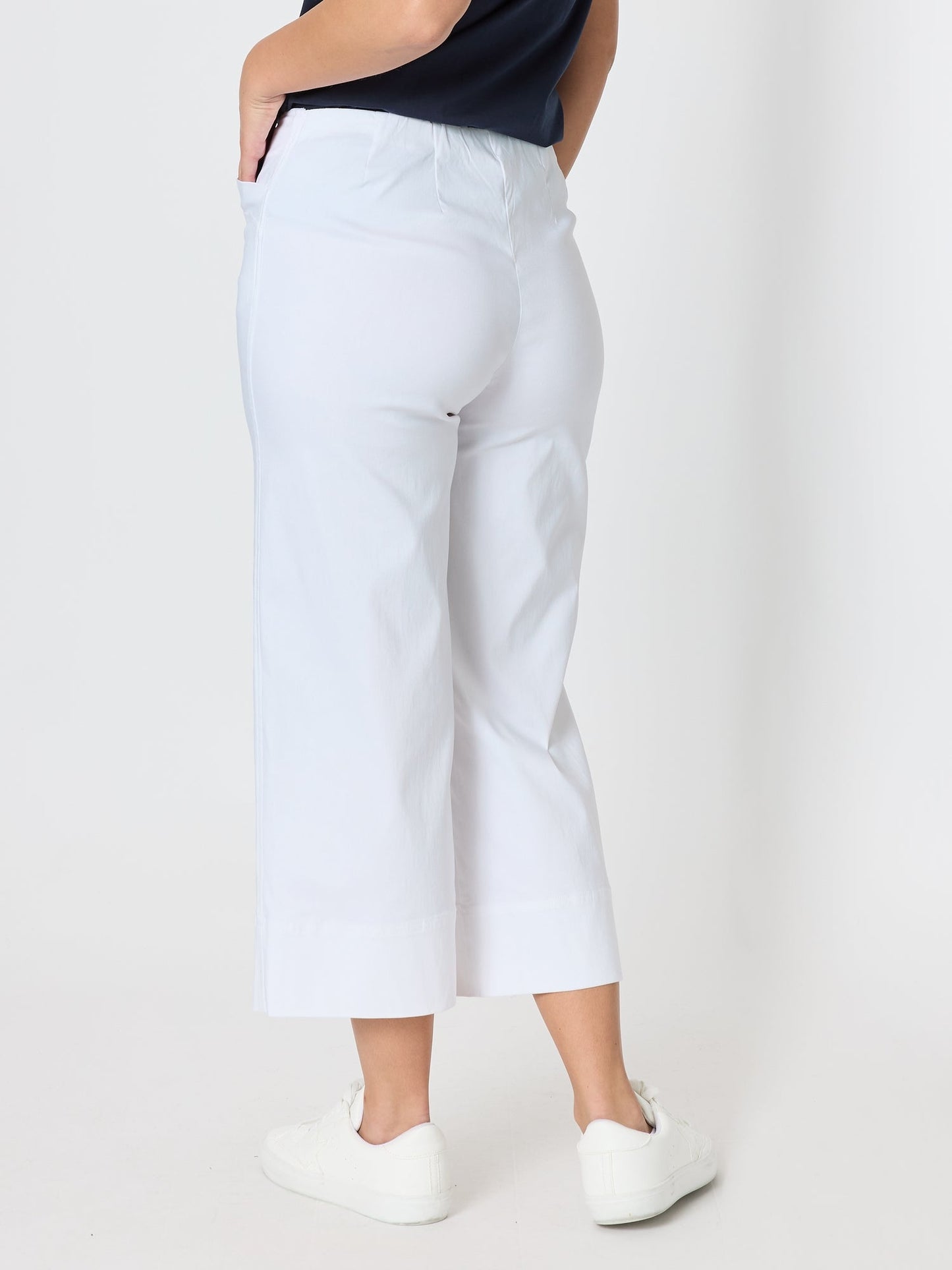 Threadz Zara Wide Leg Pant (White)