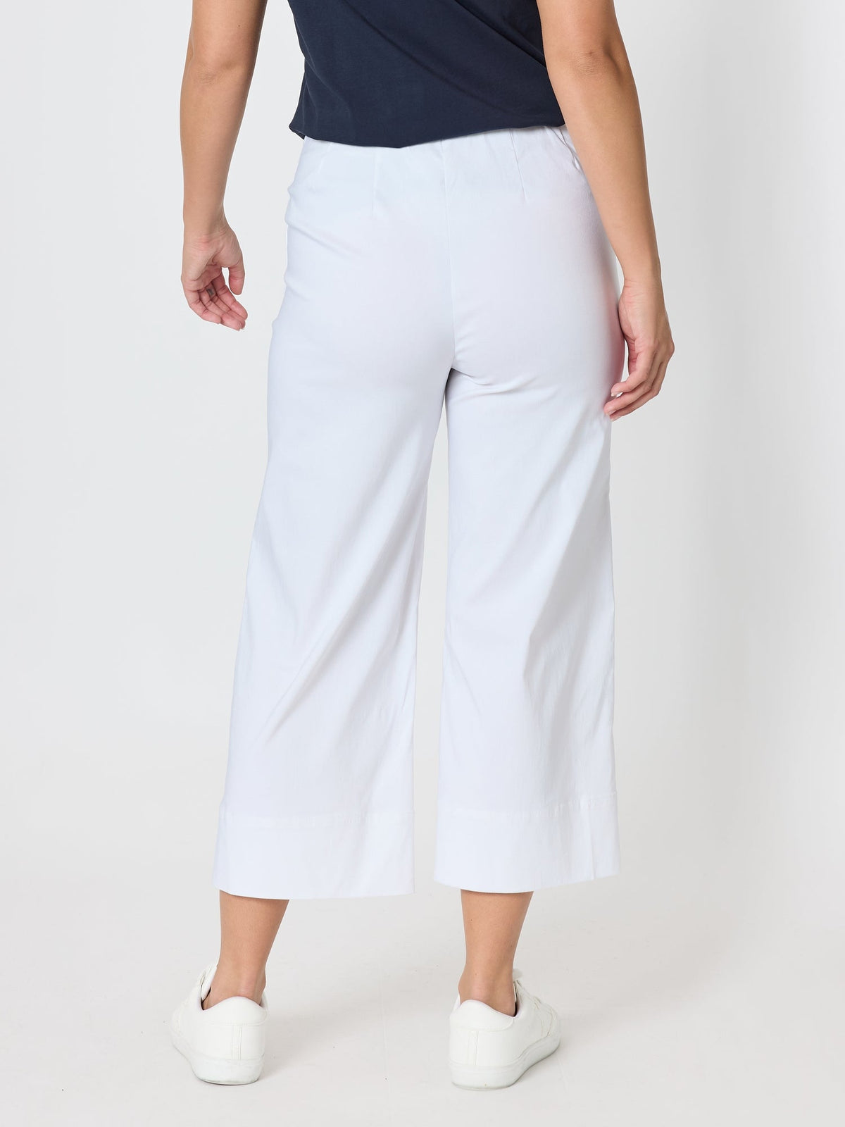 Threadz Zara Wide Leg Pant (White)