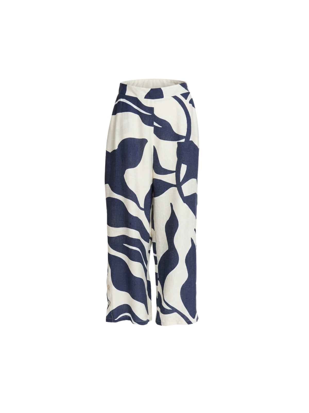 Clarity Bay Leaf Wide Leg Pant (Navy Multi)
