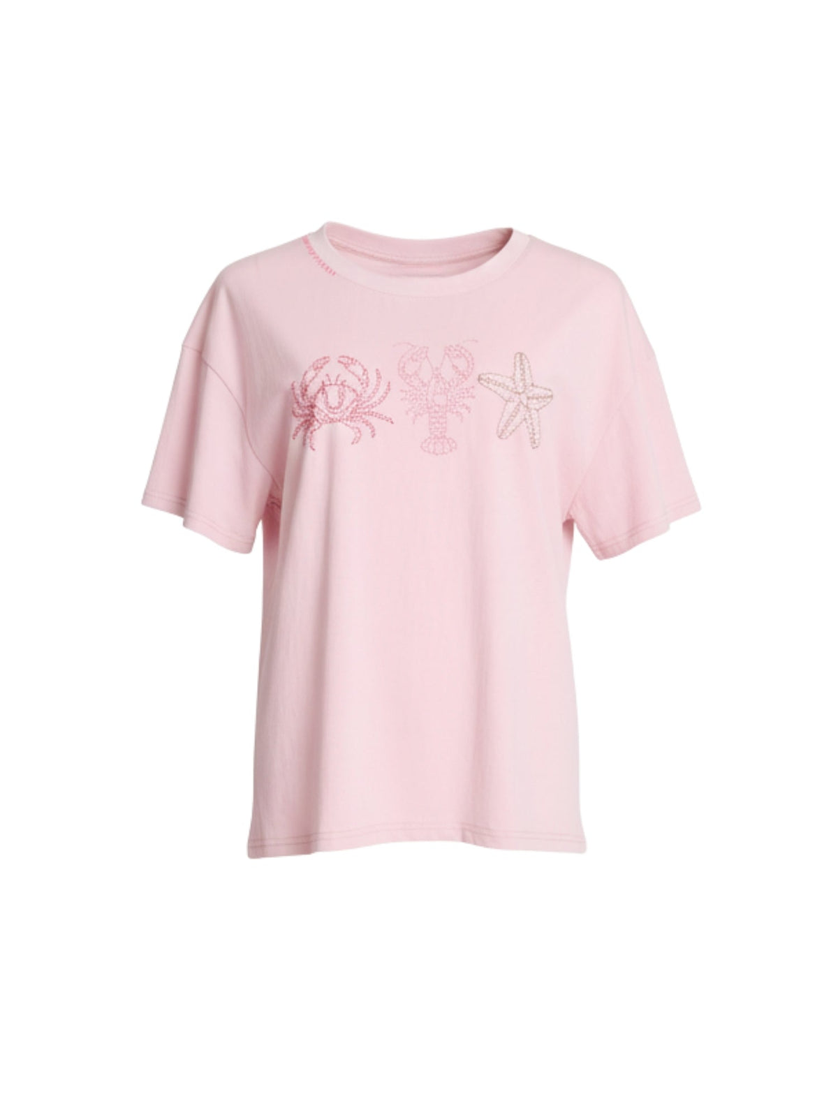 Threadz Coastal Embroidered Tee (Musk)