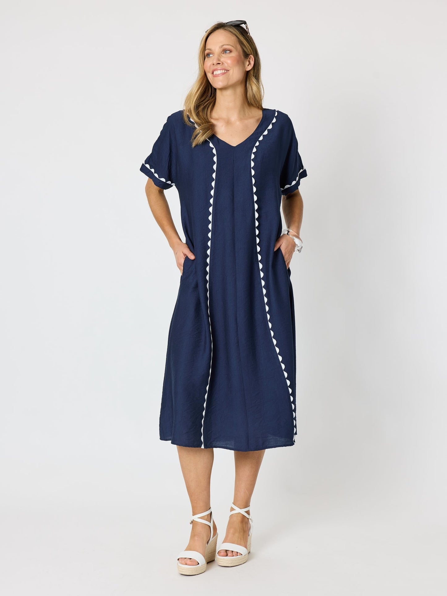 Clarity Del Mar Dress (Navy)