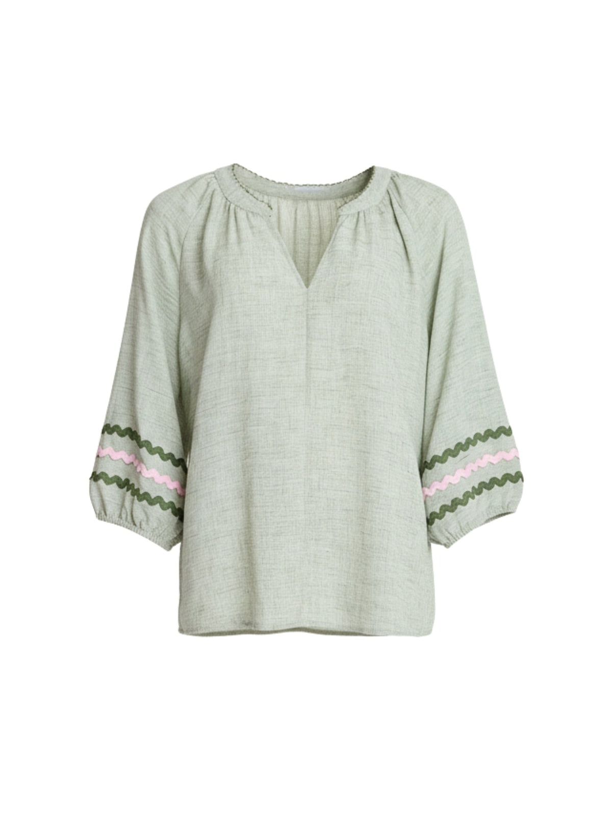 Threadz Canopy Ric Rac Top (Olive)