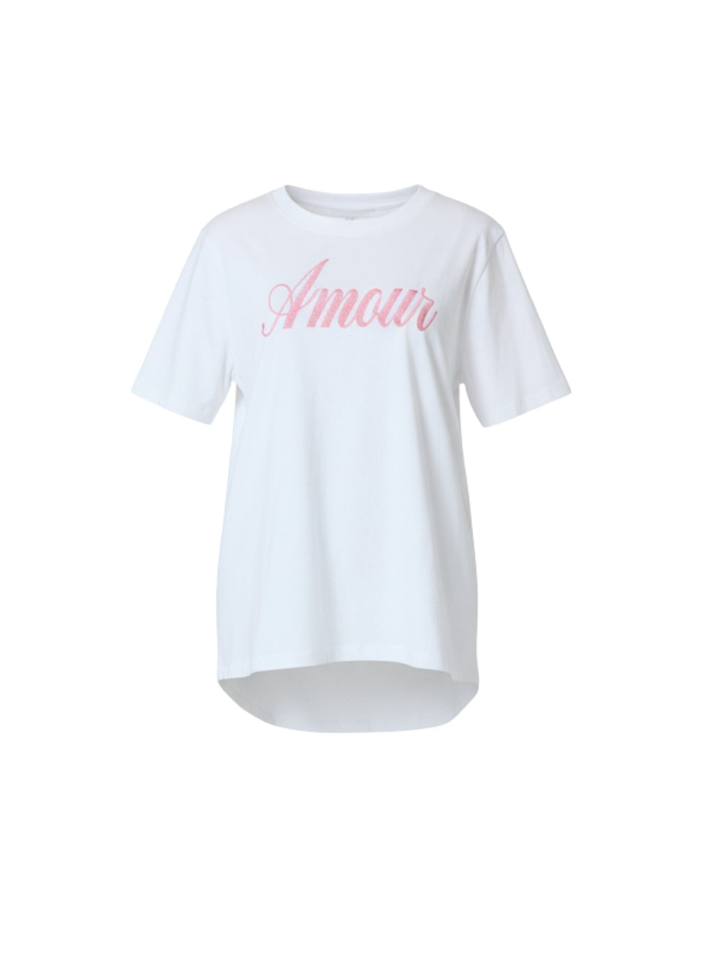 Threadz Amour Relaxed Embroidered Tee (White)