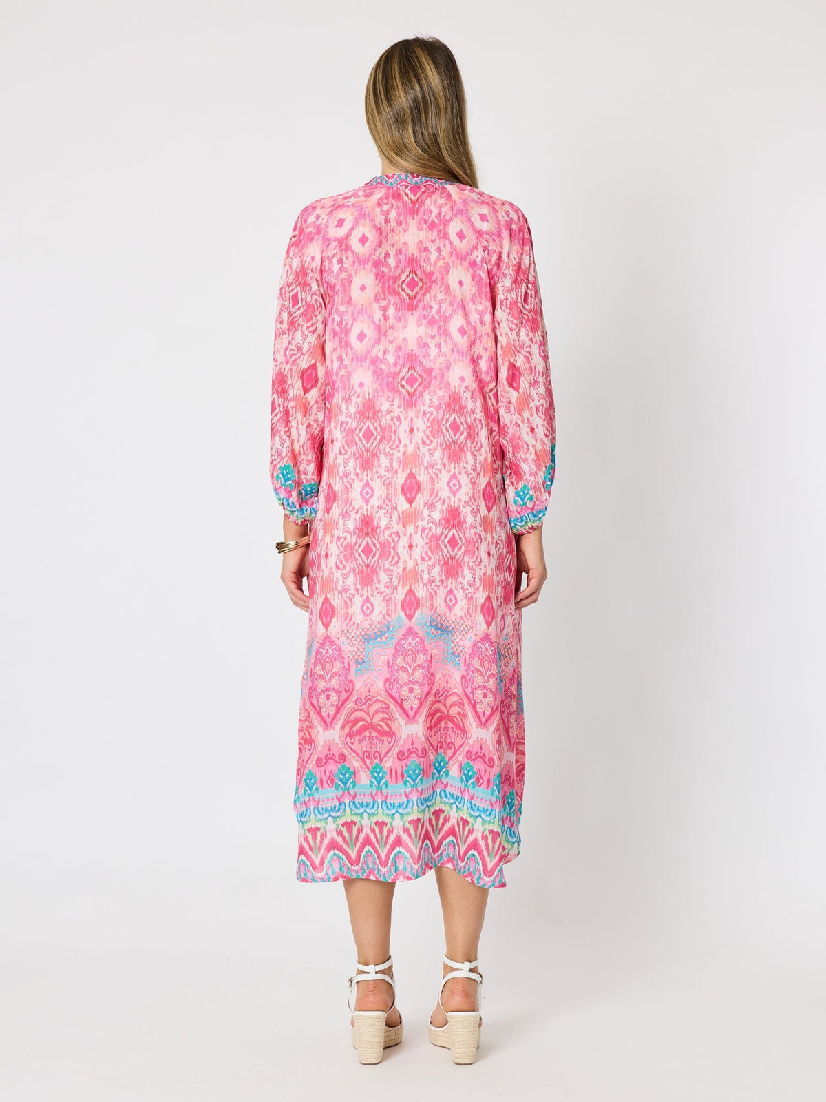 Hammock & Vine Coastal Daydream Print Dress (Raspberry Multi)