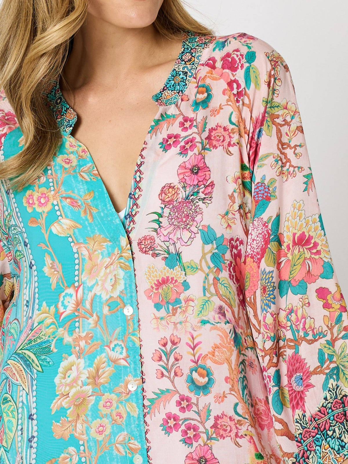 Hammock & Vine Botanica Floral Print Dress (Blush Multi)