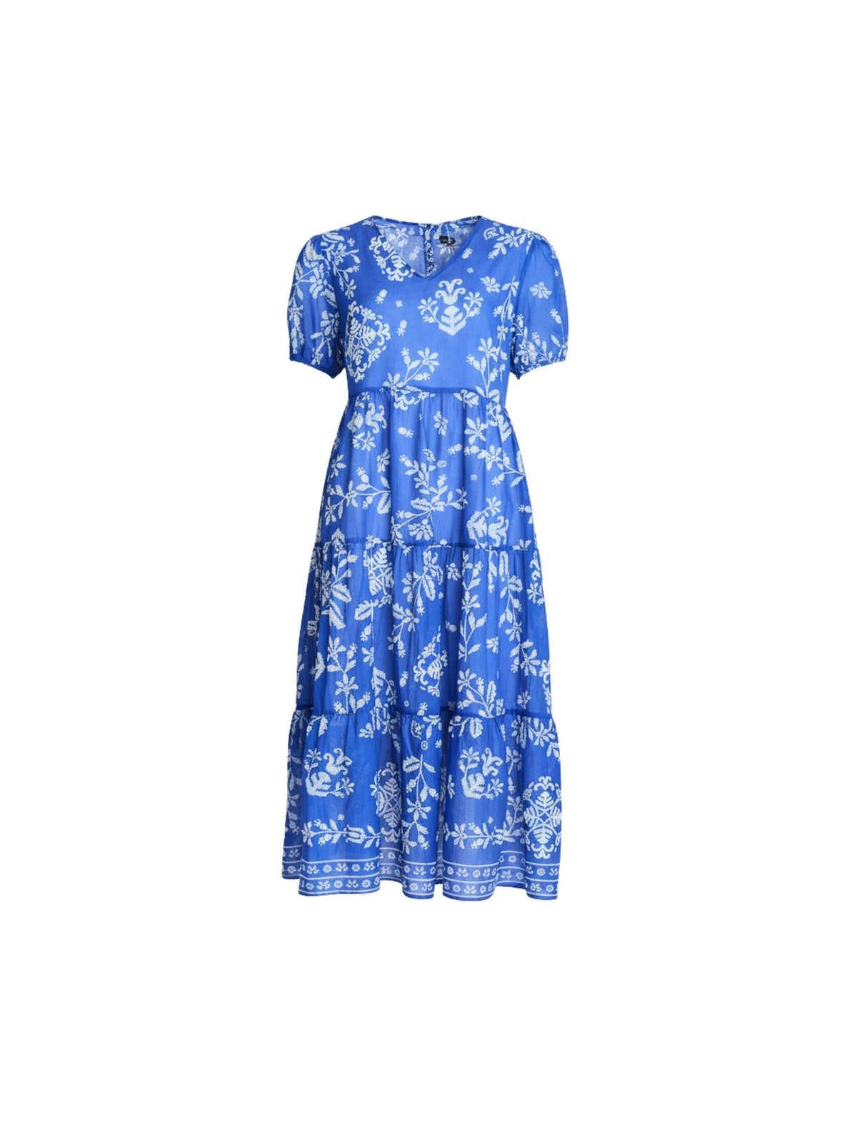 Gordon Smith Azure Garden Floral Print Dress (Azure White)