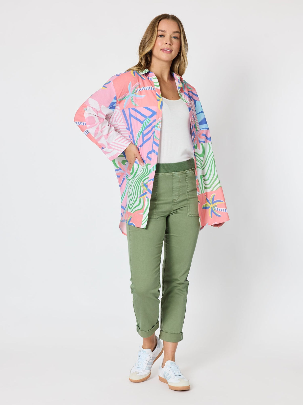 Threadz Urban Jungle Print Shirt (Musk Multi)