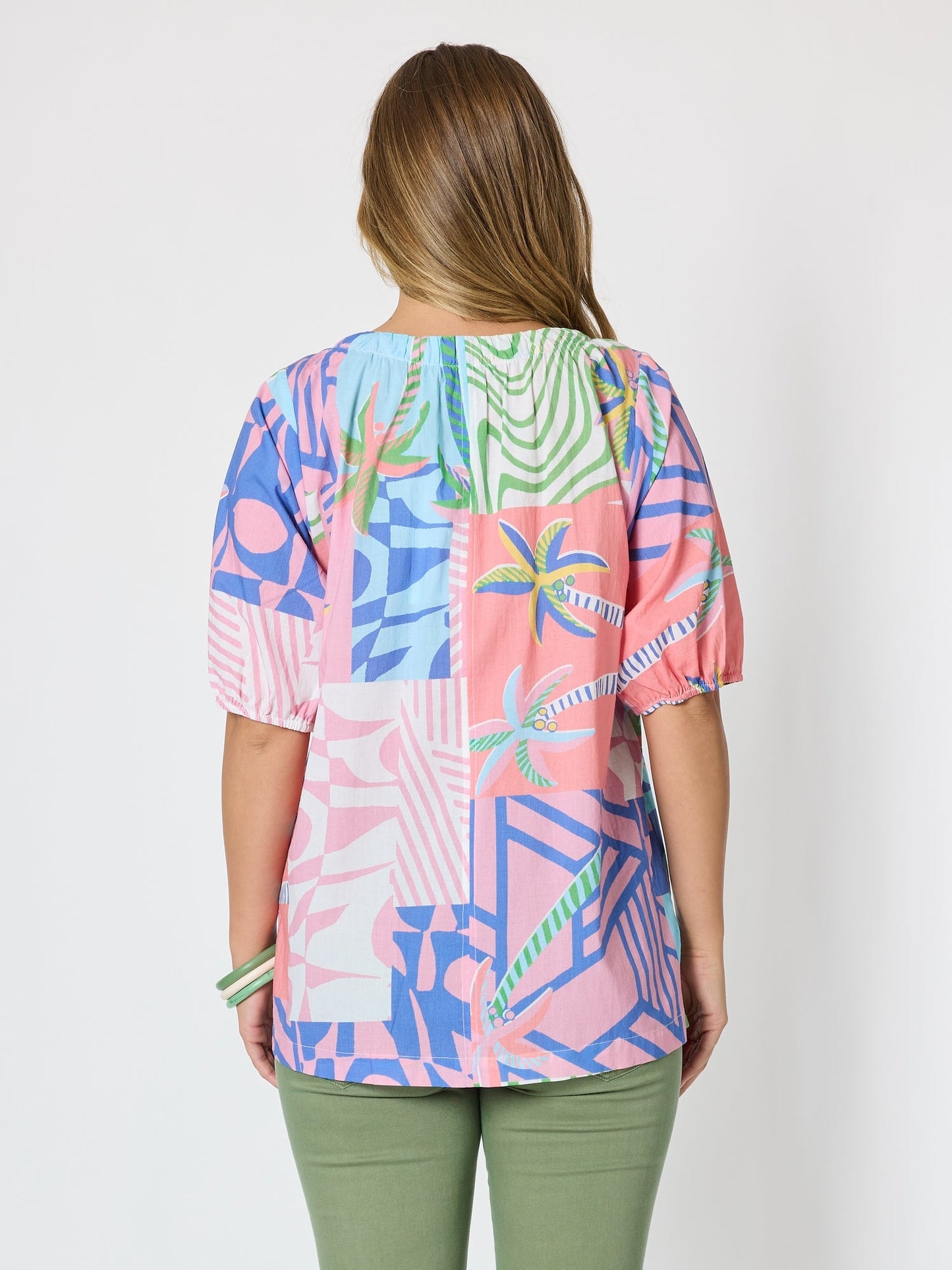Threadz Urban Jungle Print Top (Musk Multi)