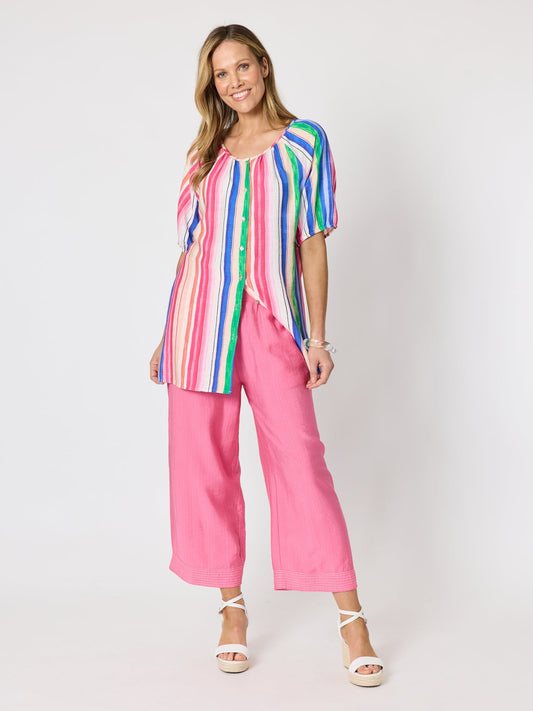 Clarity Jewel Stripe Top (Candy Multi)