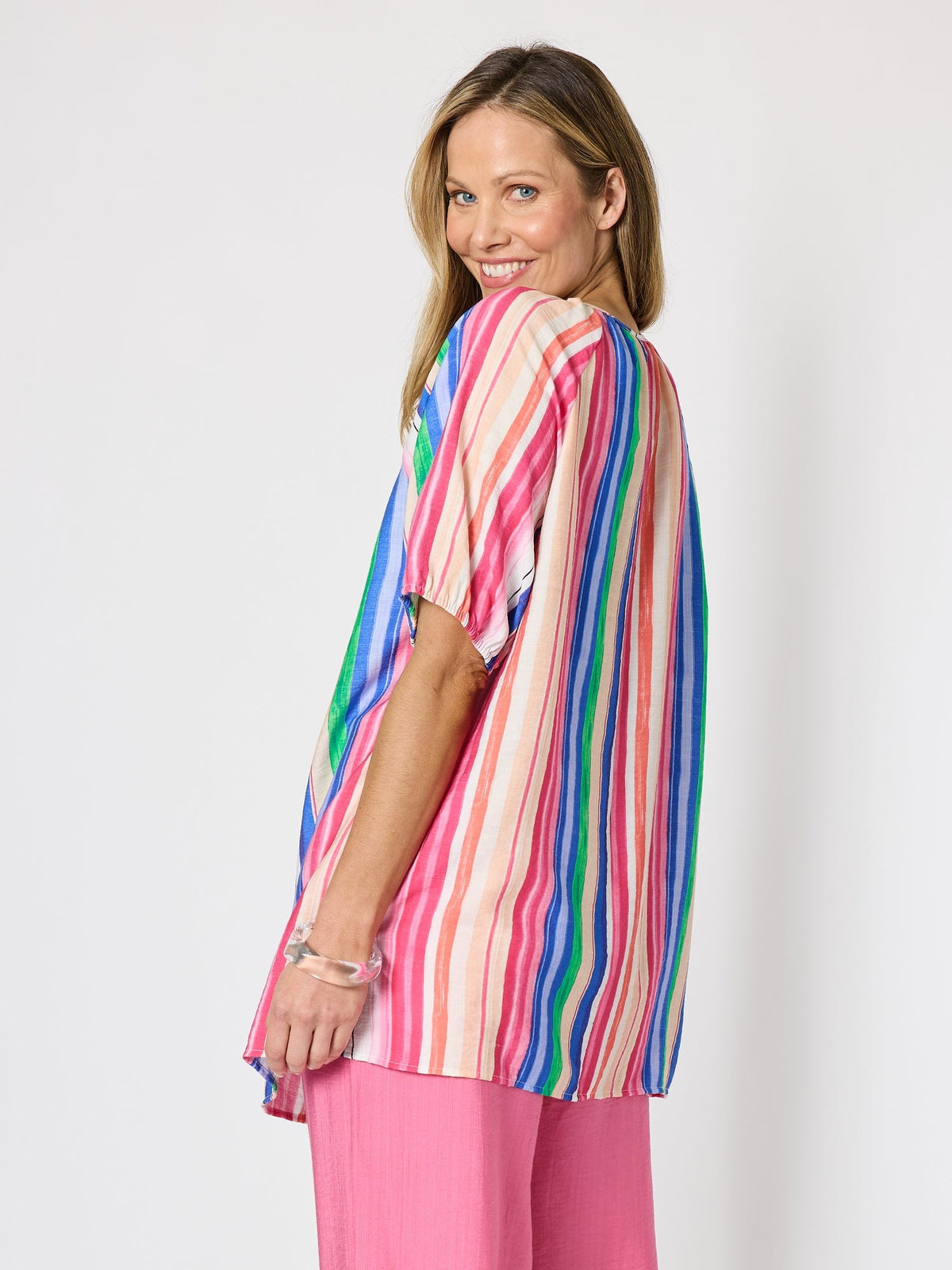 Clarity Jewel Stripe Top (Candy Multi)