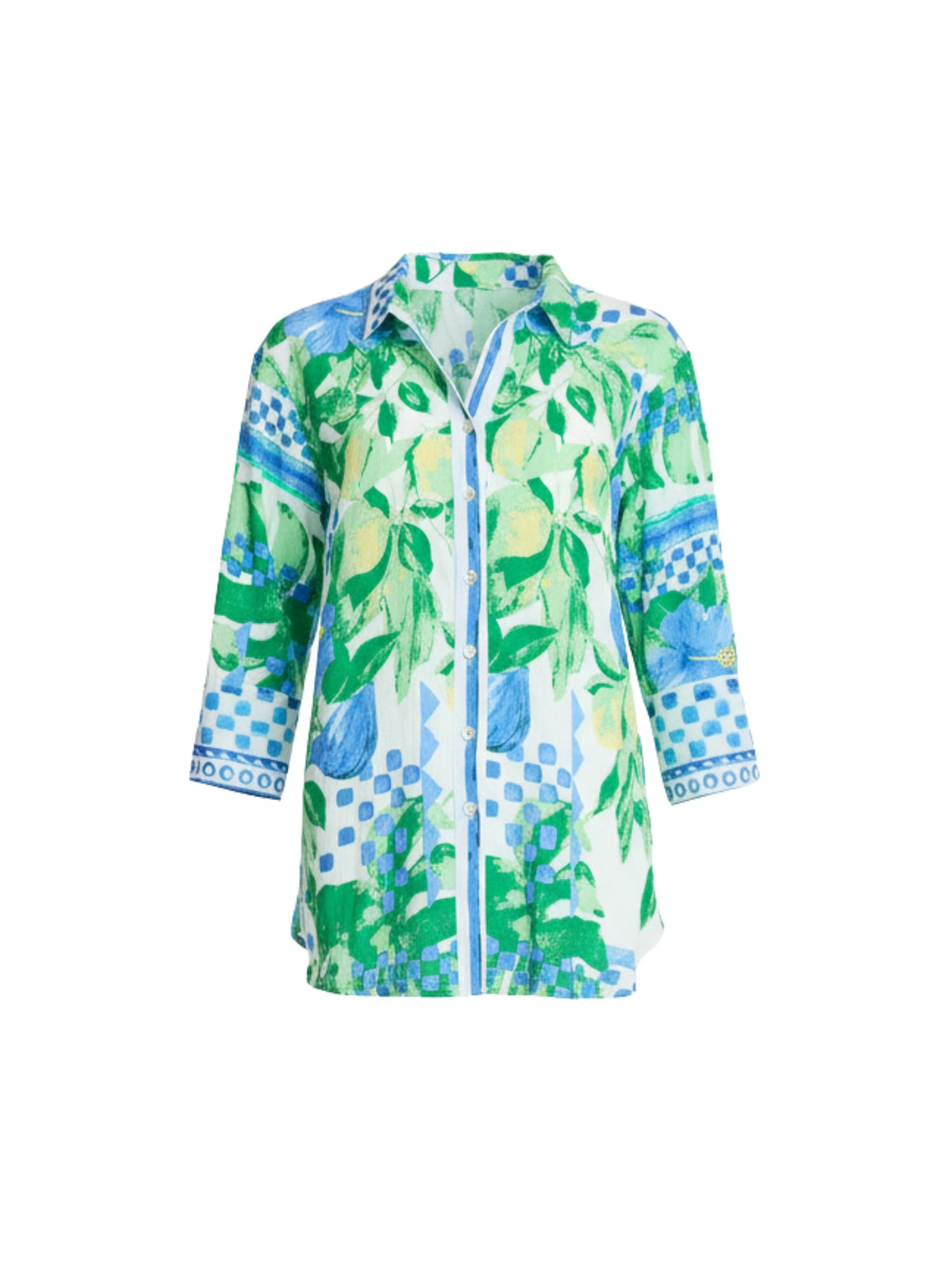 Threadz Limoncello Print Shirt (Apple Multi)