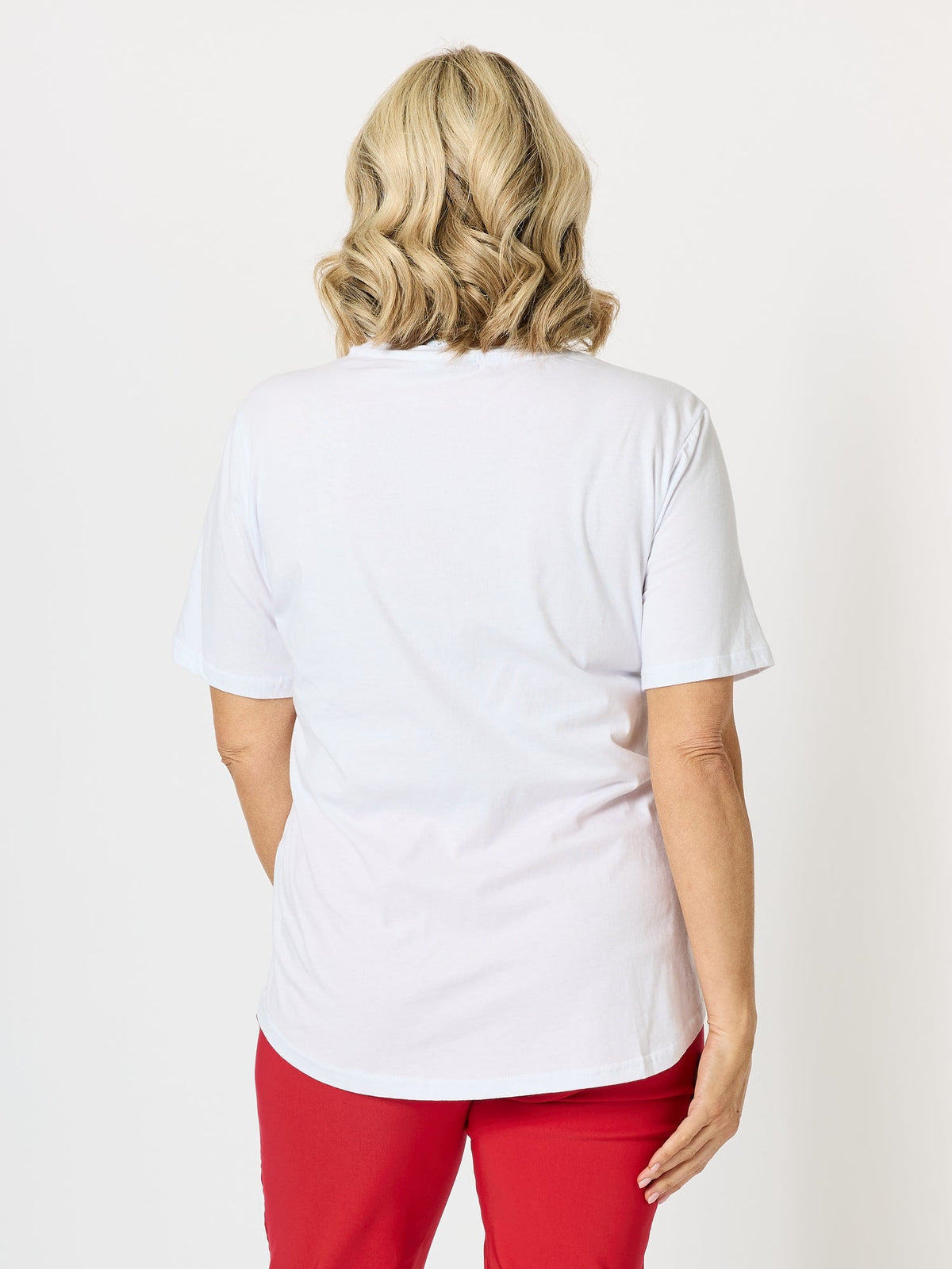 Threadz Summer Spritz Print Cotton Tee (White Multi)