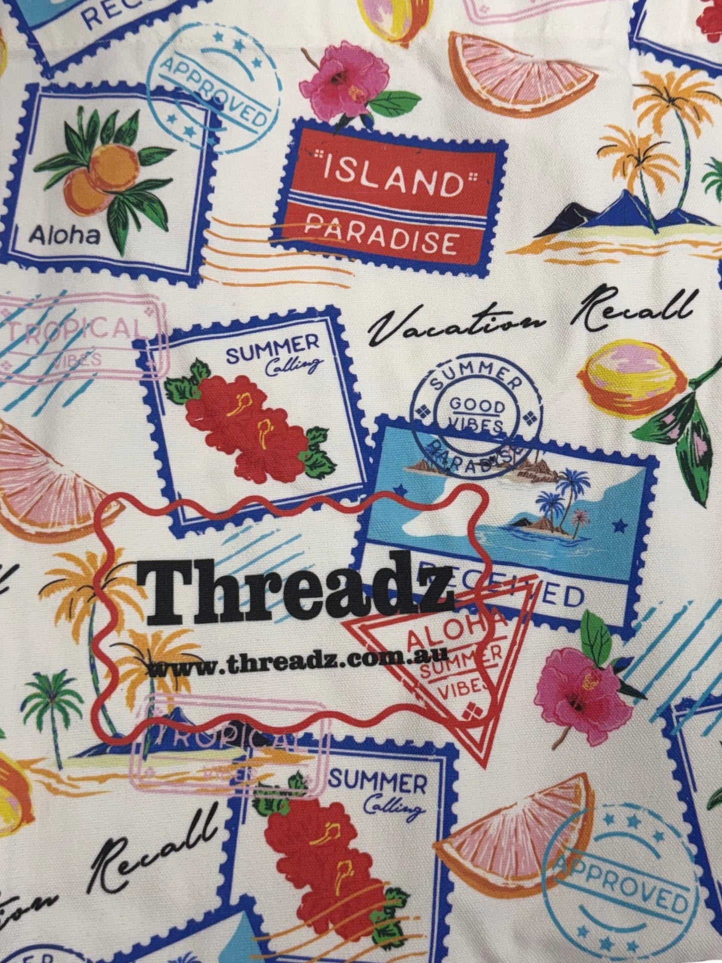 Threadz Vacation Print Tote Bag (Multi)