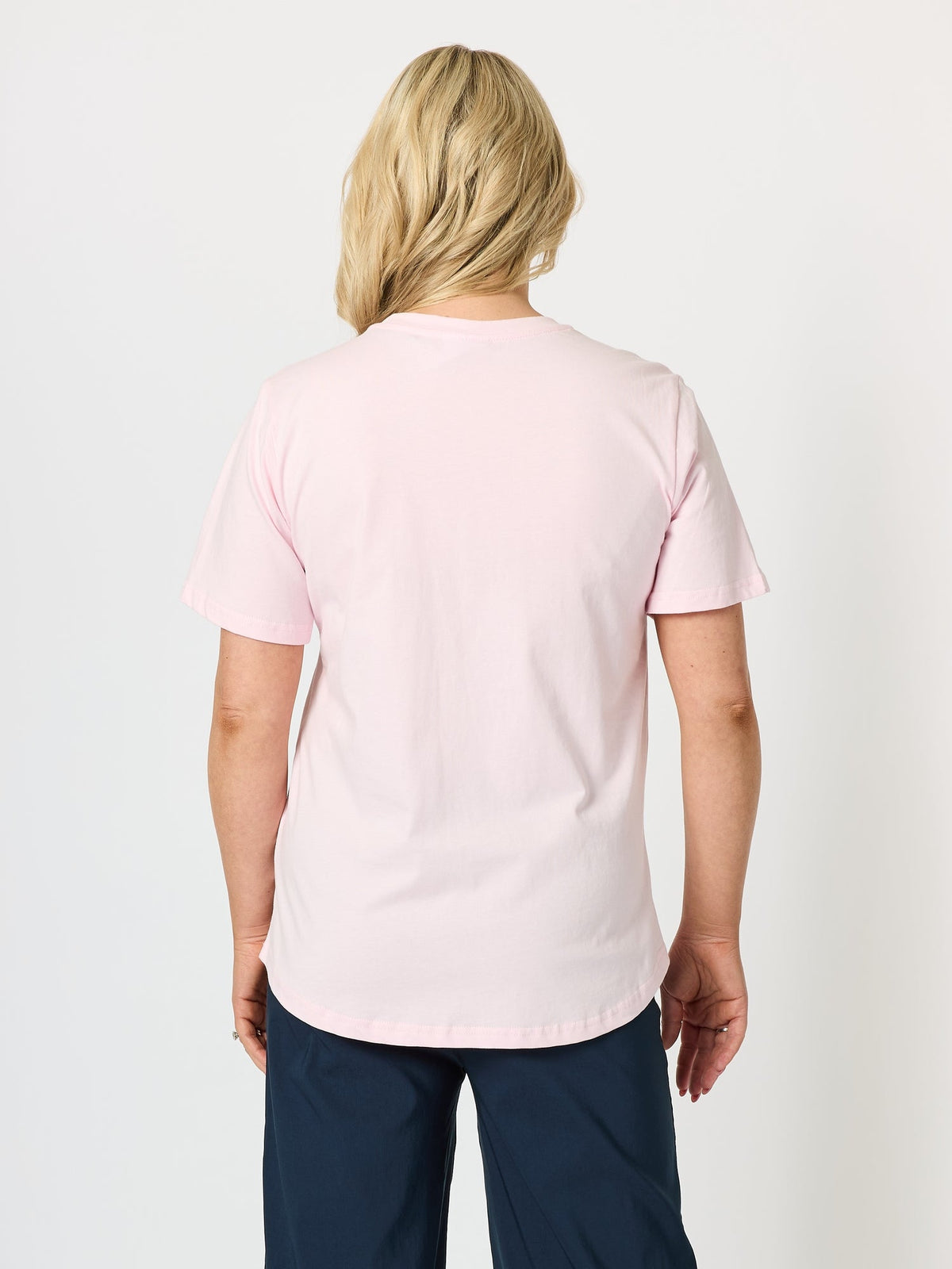 Threadz Sunset Sangria Embellished Cotton Tee (Pink)