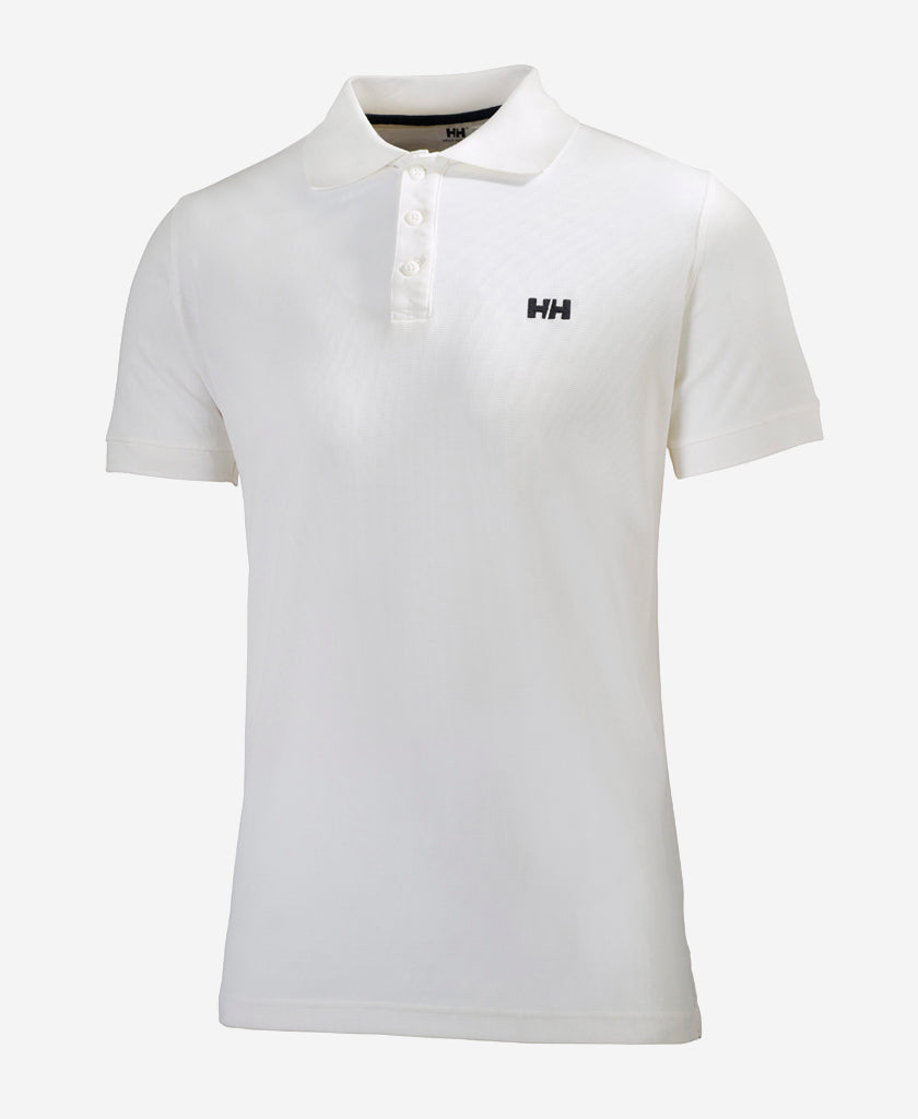 Image of a model wearing Tops. Product name - DRIFTLINE POLO, White in White colour by brand - Helly Hansen