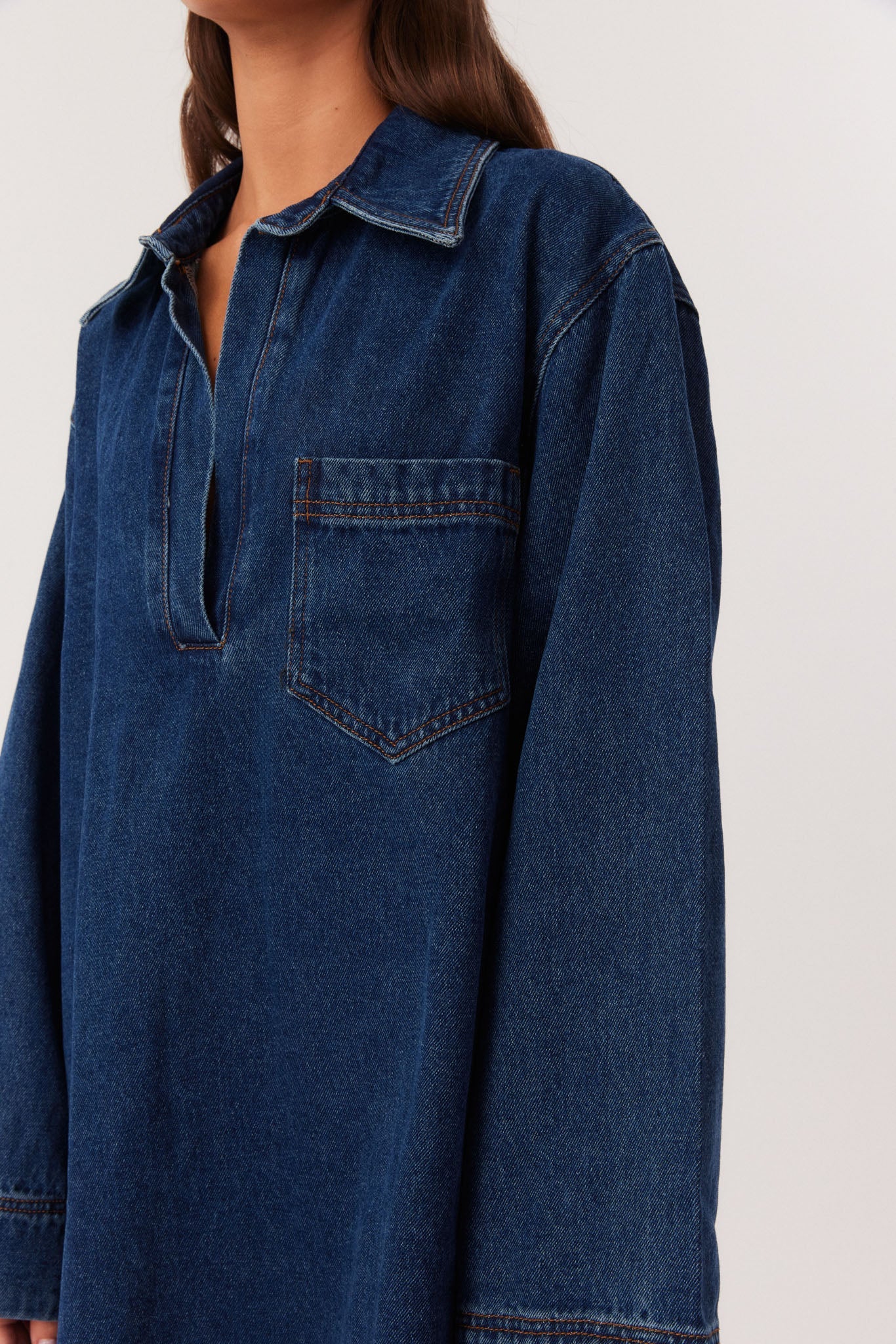 SNDYS DAVIDSON MINI DRESS (Indigo Blue)