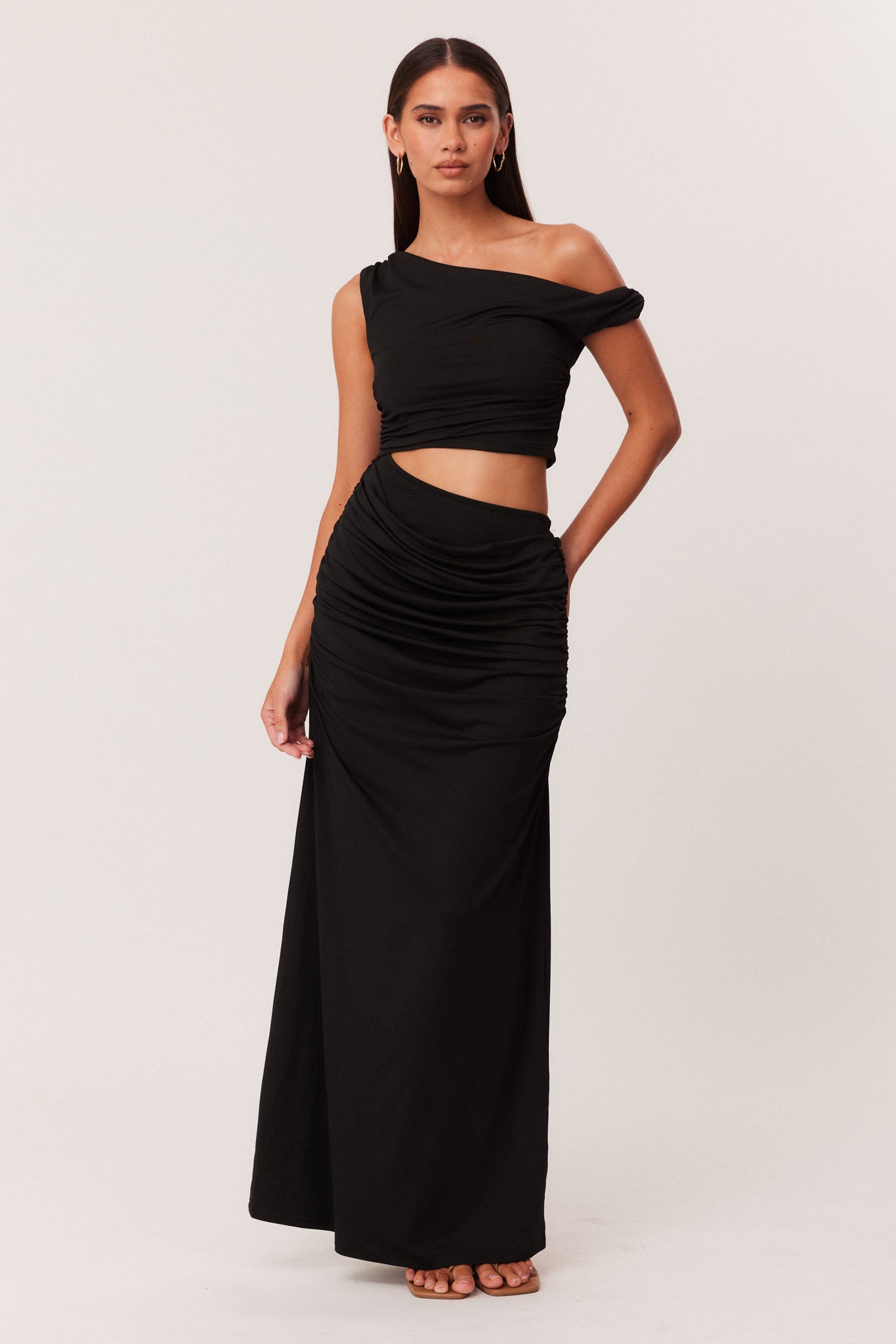 Image of Dresses. Productname: SNDYS RIKKE MAXI DRESS in Black colour by brand - SNDYS