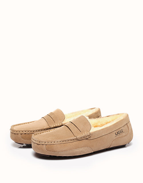 AUSTRALIAN SHEPHERD® Men Moccasins (Chestnut)