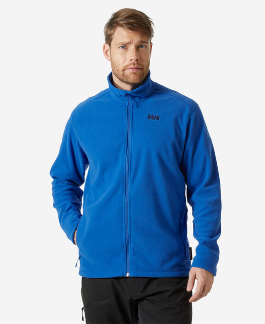 Image of a model wearing Outerwear. Product name - DAYBREAKER FLEECE JACKET, Cobalt 2.0 in Cobalt . colour by brand - Helly Hansen