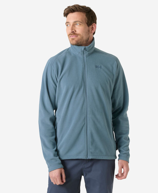 Image of a model wearing Outerwear. Product name - DAYBREAKER FLEECE JACKET, Washed Navy in Washed Navy colour by brand - Helly Hansen