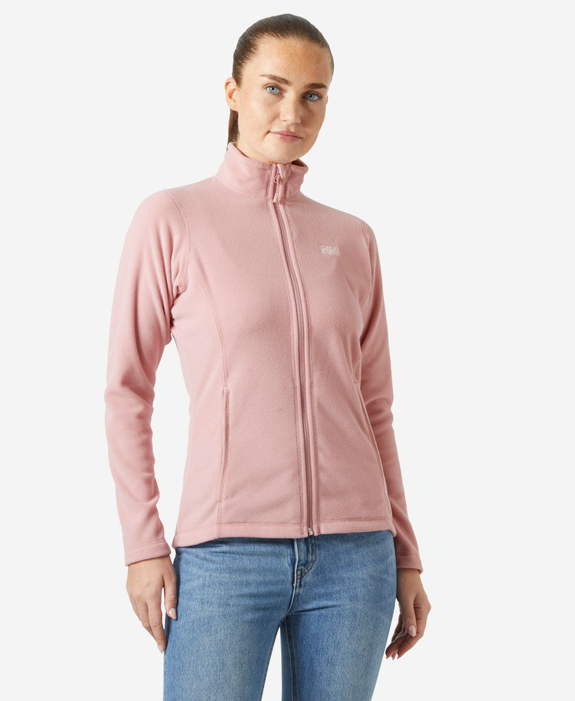 Image of a model wearing Outerwear. Product name - W DAYBREAKER FLEECE JACKET, Pink Salt in Pink Salt colour by brand - Helly Hansen