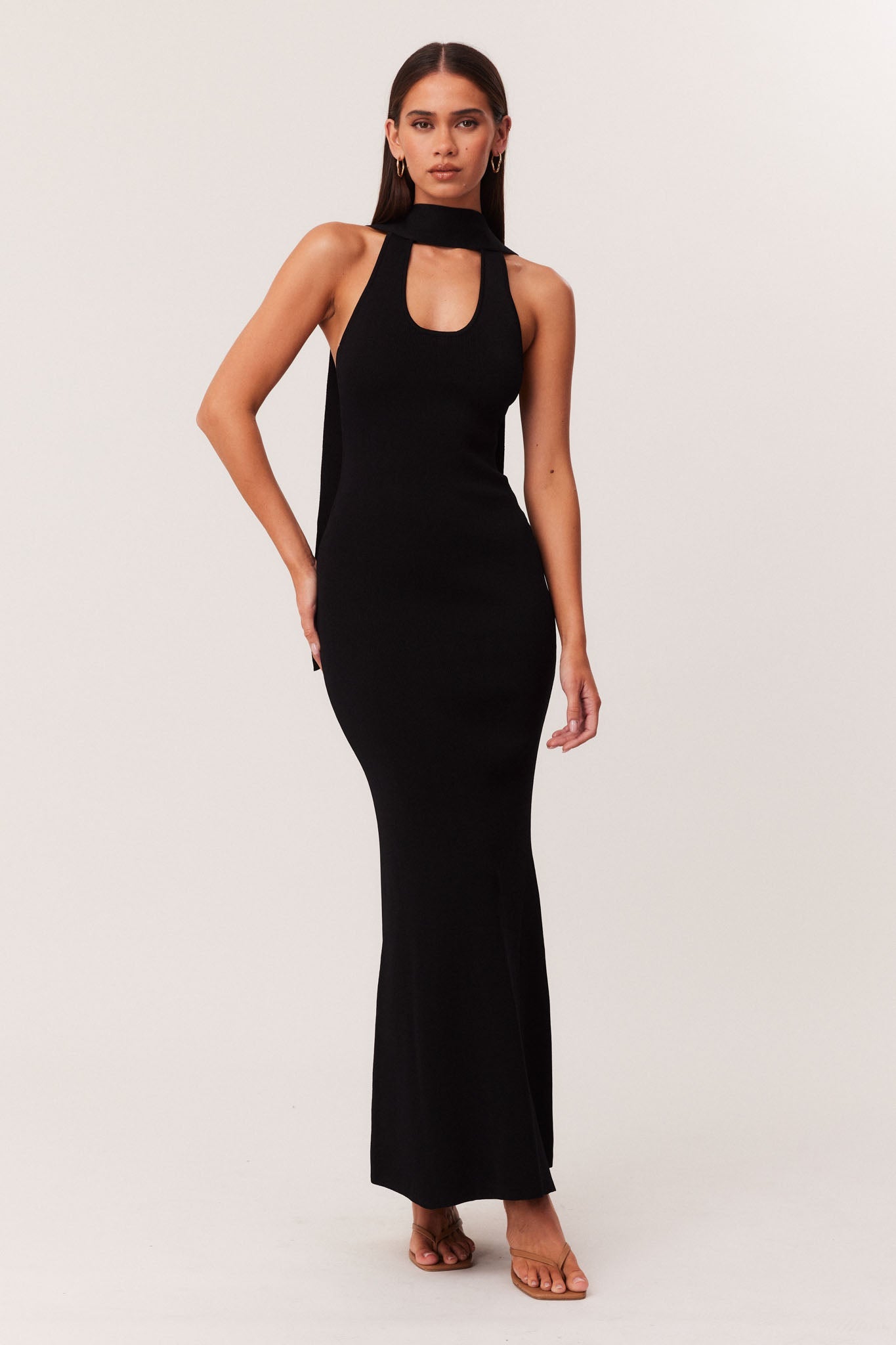 Image of Dresses. Productname: SNDYS LAIA MAXI DRESS in Black colour by brand - SNDYS
