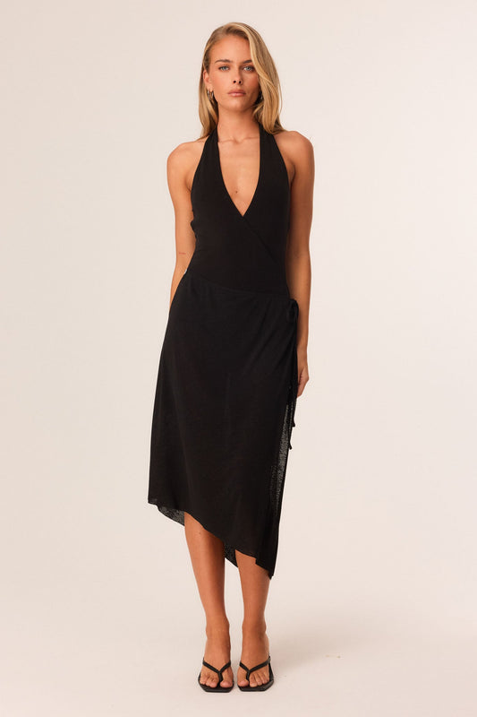 Image of Bodysuits. Productname: SNDYS FILLIPA WRAP BODYSUIT in Black colour by brand - SNDYS