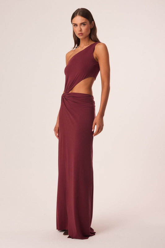 Image of Dresses. Productname: SNDYS ORLA MAXI DRESS in Ruby colour by brand - SNDYS