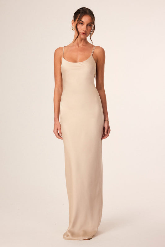 Image of Dresses. Productname: SNDYS LILLIE MAXI DRESS in French Beige colour by brand - SNDYS