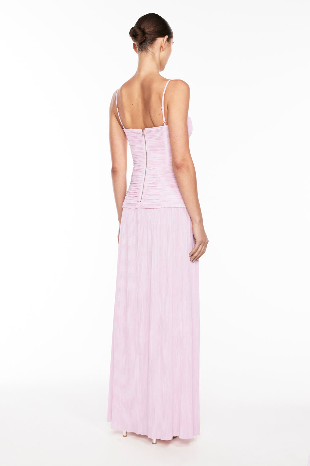 Double Time Pleat Dress (Hydrangea)