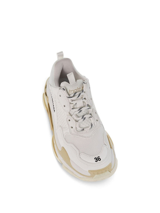 BALENCIAGA Triple S Sneakers (White)