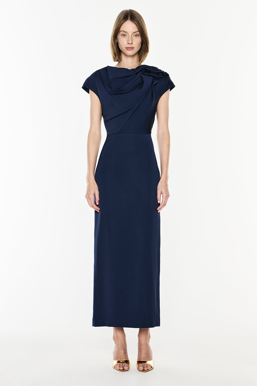 Grand Illusion Maxi Gown (Navy)