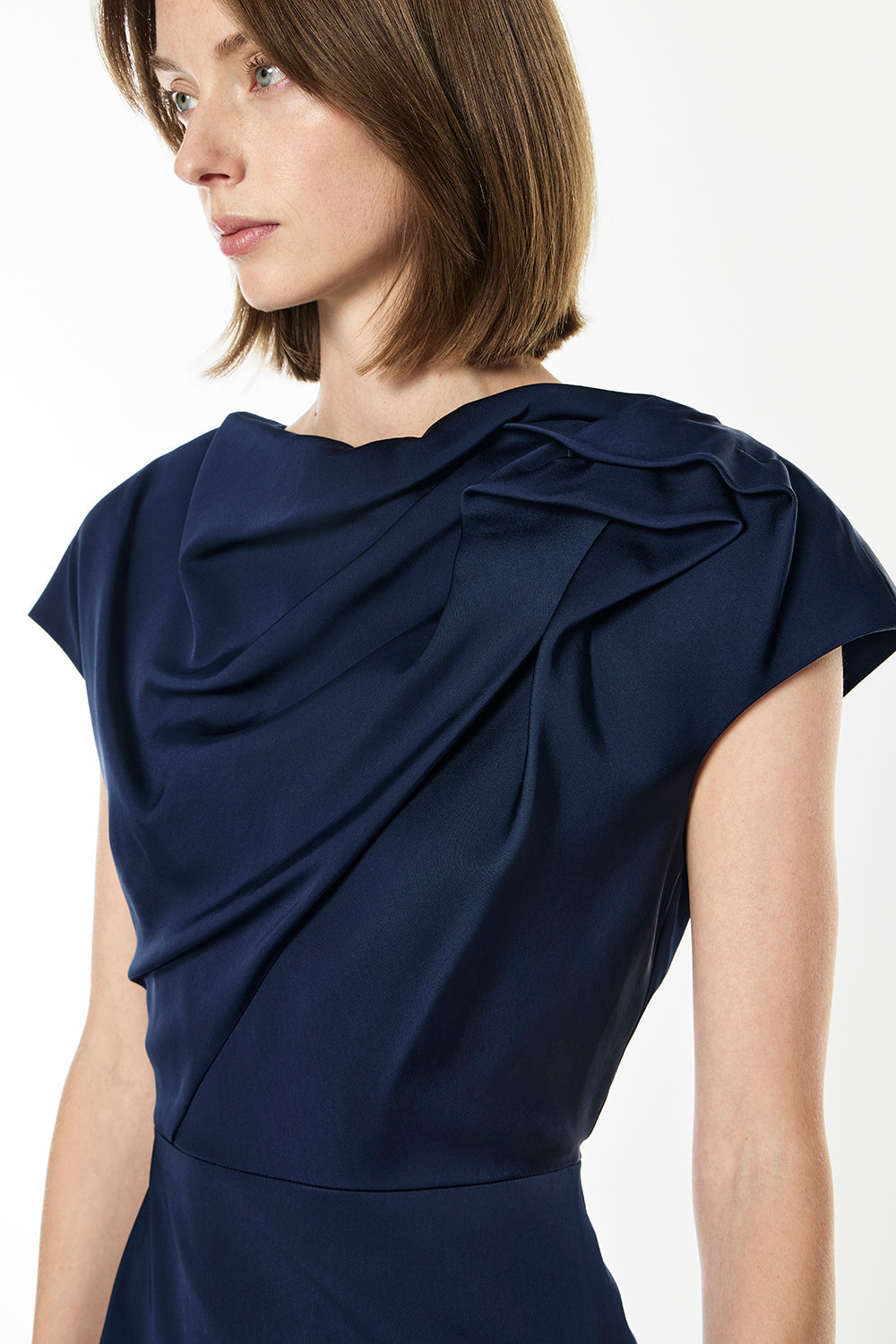 Grand Illusion Maxi Gown (Navy)