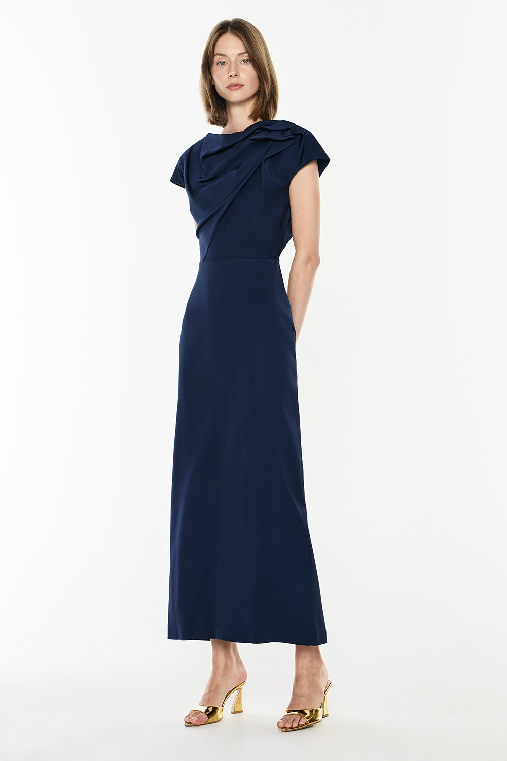 Grand Illusion Maxi Gown (Navy)