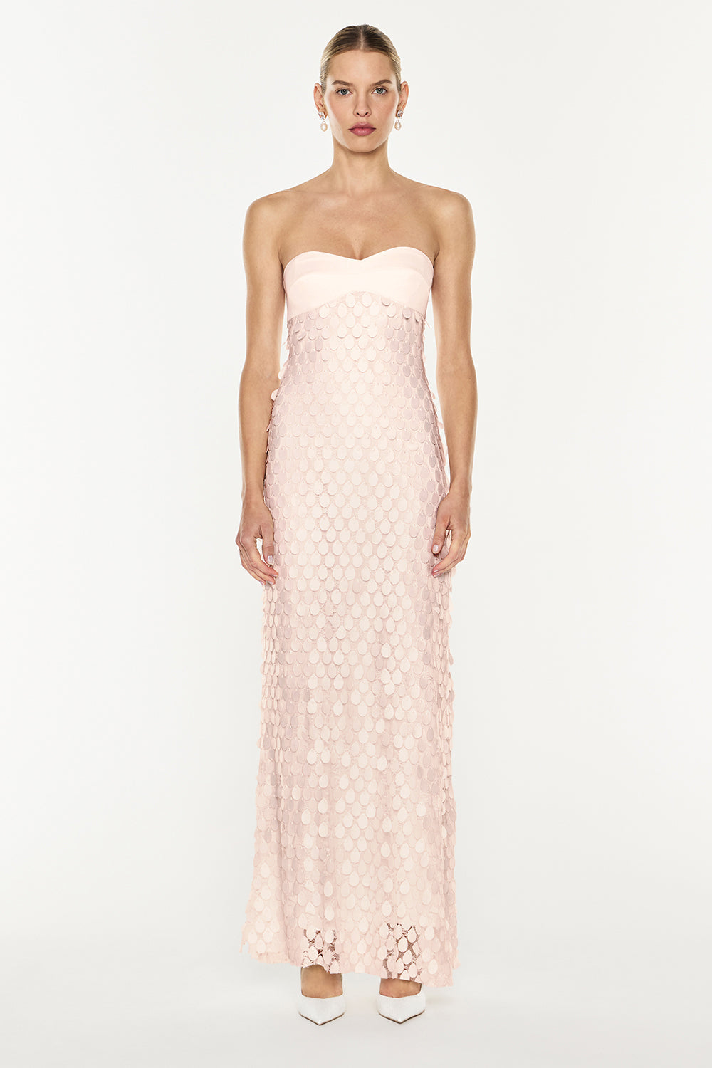 Image of Dresses. Productname: Supreme Extreme Balconette Dress in Rosewater colour by brand - Manning Cartell