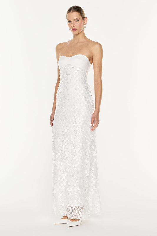 Image of Dresses. Productname: Supreme Extreme Balconette Dress in Ivory colour by brand - Manning Cartell