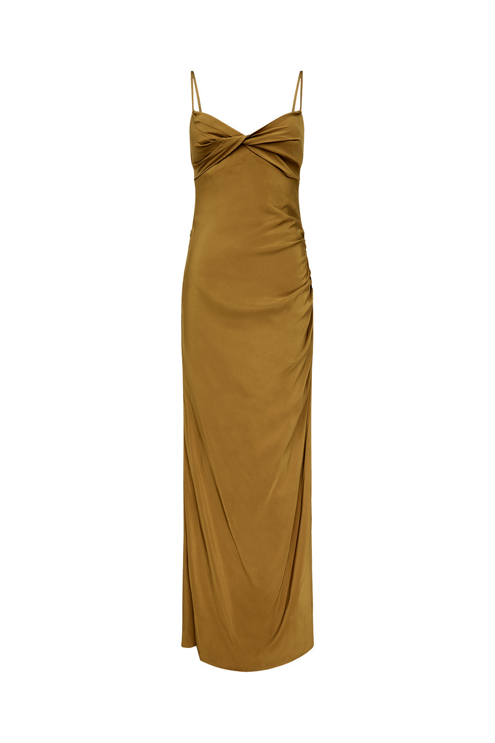Dial It Up Backless Dress (Bronze)