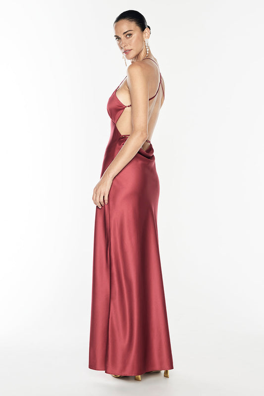 Image of Dresses. Productname: Saturation Point Slip Dress in Rouge colour by brand - Manning Cartell
