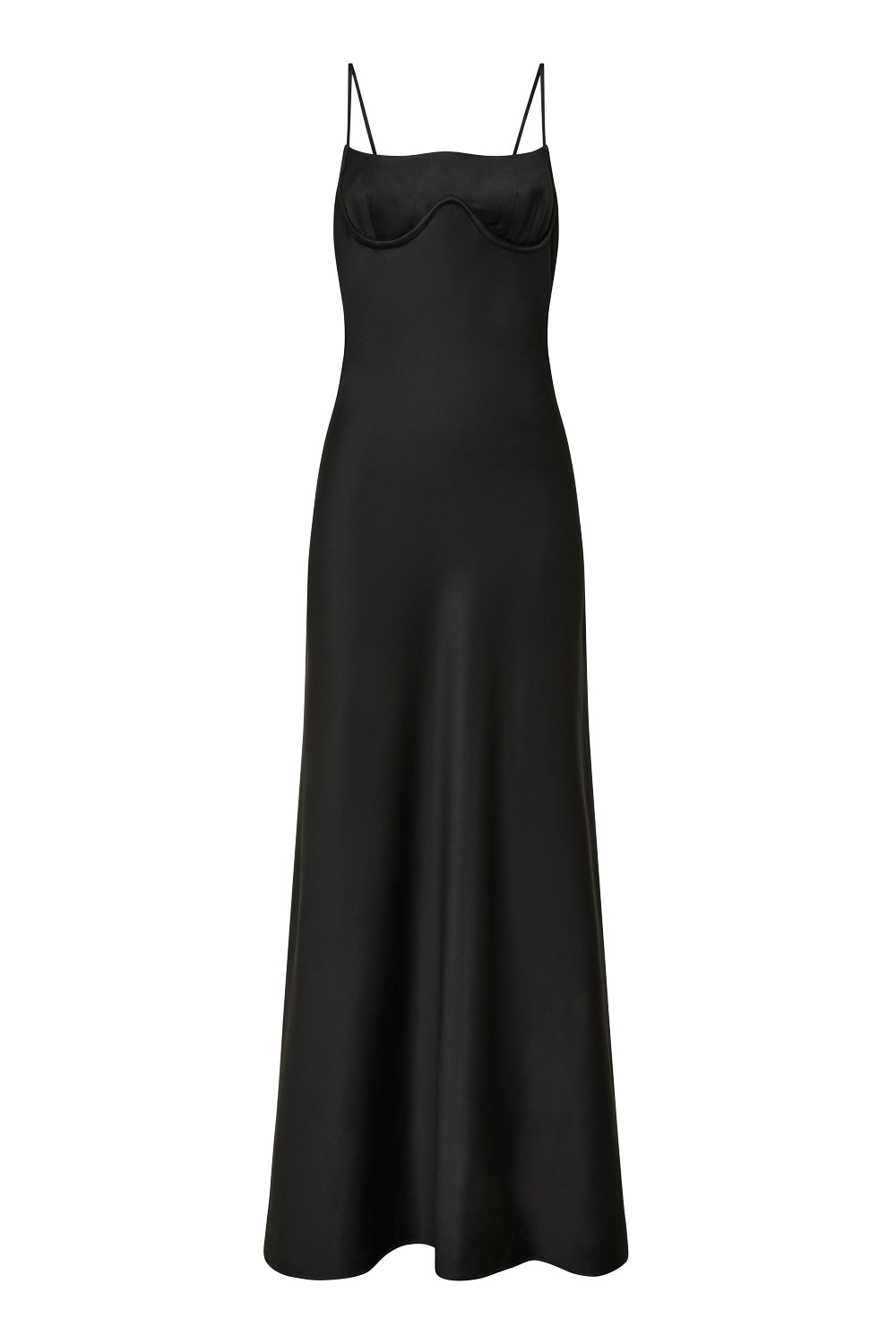 Save The Date Slip Dress (Black)