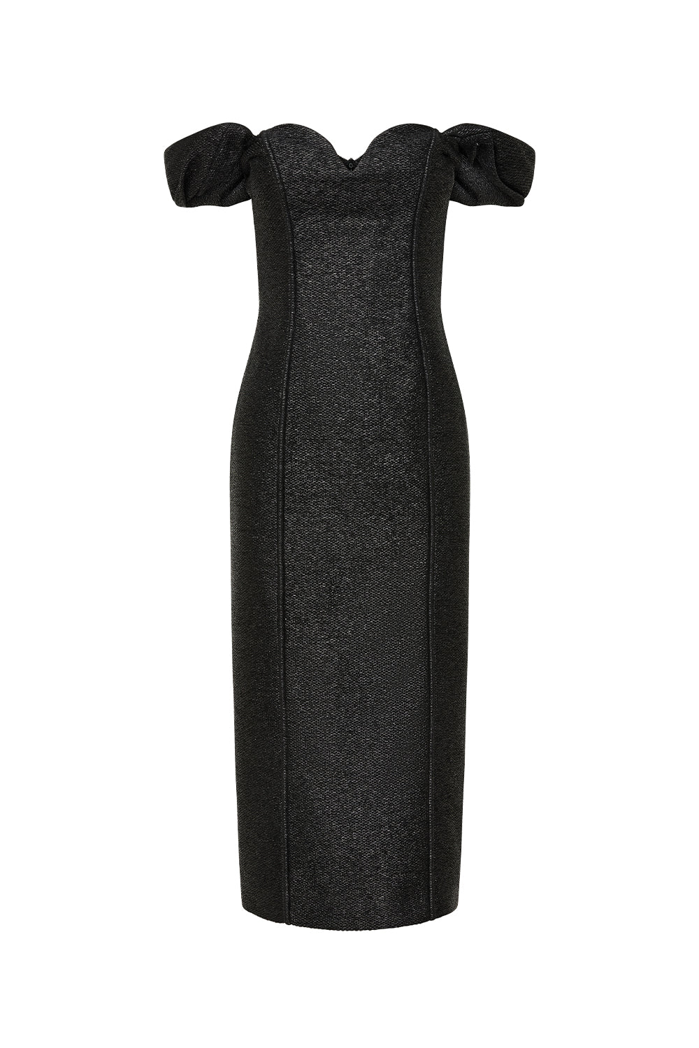 Image of Health & Beauty. Productname: Subject Beauty Midi Dress in Black colour by brand - Manning Cartell