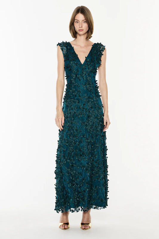Image of Dresses. Productname: Enchantment Gown in Emerald Green colour by brand - Manning Cartell