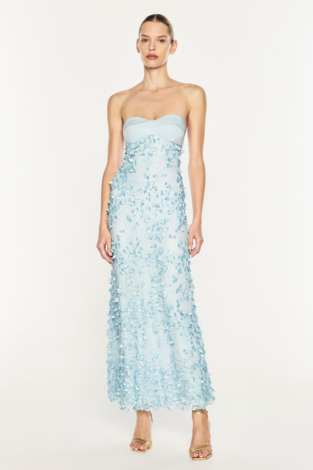 Enchantment Balconette Dress (Dove Blue)